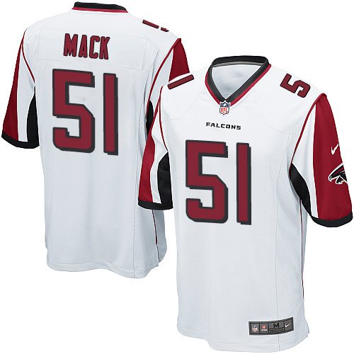 Nike Falcons #51 Alex Mack White Youth Stitched NFL Elite Jersey - Click Image to Close